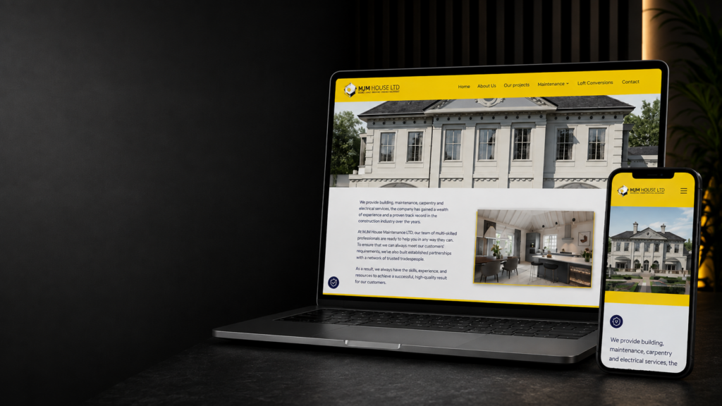 MJM House LTD branding and website case study