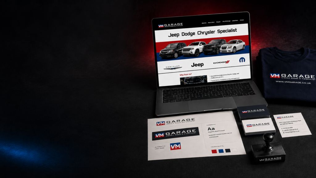 VM Garage branding and website case study